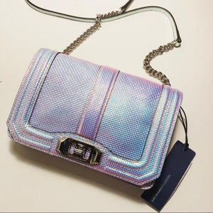 Rebecca Minkoff sm. love iridescent crossbody